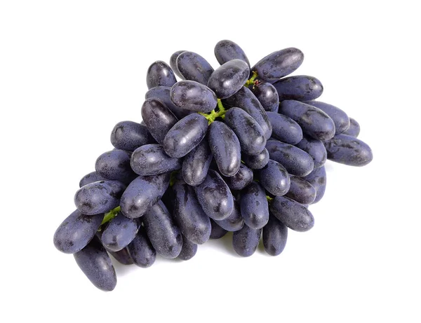Uve senza semi viola isolate su fondo bianco — Foto Stock