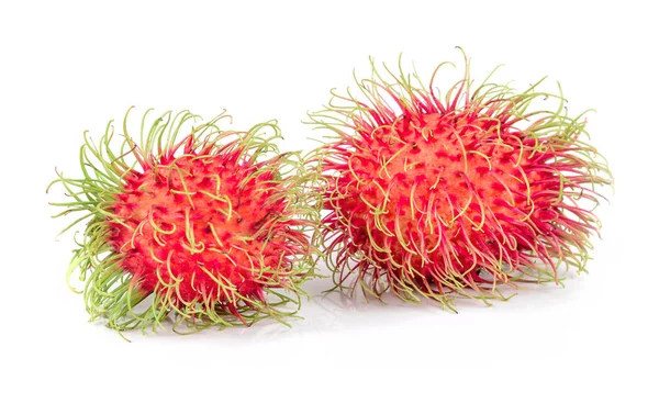 Rambutan isolado sobre fundo branco — Fotografia de Stock