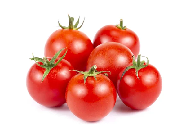 Tomates cereza aislados sobre fondo blanco — Foto de Stock