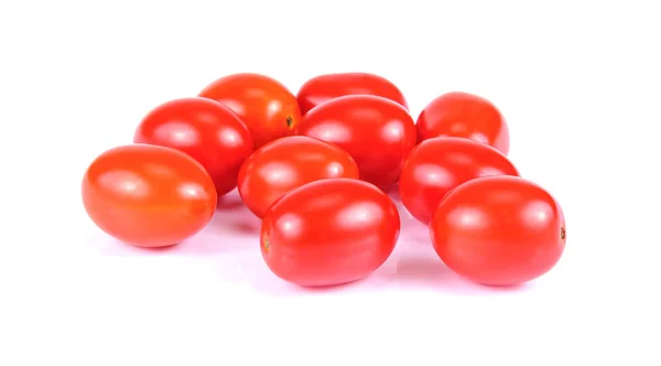 Frische Kirschtomaten isoliert auf weißem Hintergrund — Stockfoto