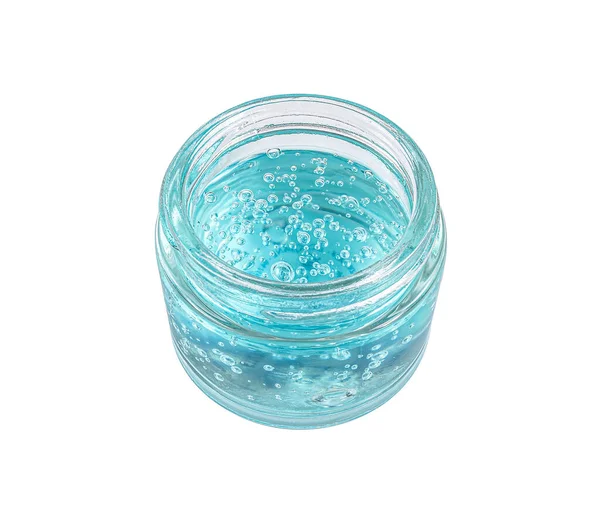Frasco Azul Gel Hidratante Creme — Fotografia de Stock