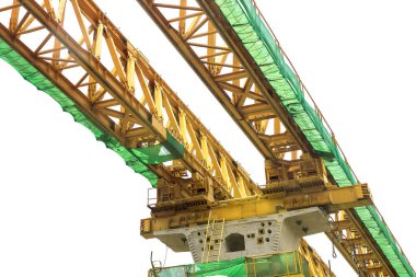 Çelik köprü demiryolu inşaatı