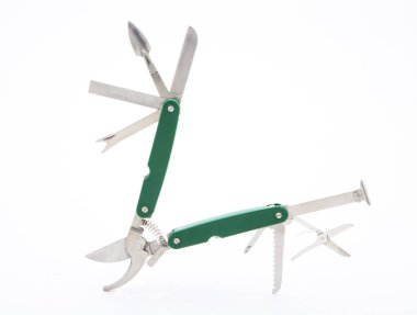tam olarak gelişeceğini multitool izole üzerinde beyaz arka plan