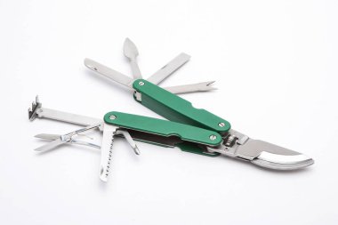 tam olarak gelişeceğini multitool izole üzerinde beyaz arka plan