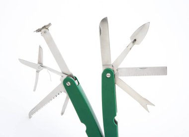 tam olarak gelişeceğini multitool izole üzerinde beyaz arka plan