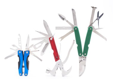 tam olarak gelişeceğini multitool izole üzerinde beyaz arka plan