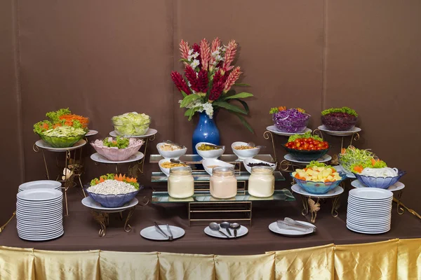 Pequeno Almoço Buffet Self Service Banquete Hotel — Fotografia de Stock