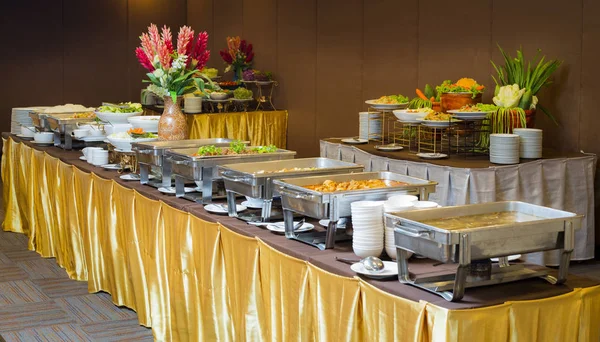 Colazione Buffet Self Service Banchetto Hotel — Foto Stock