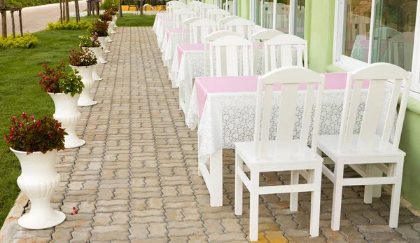 Krzesła Jadalni Hotelu — Zdjęcie stockowe
