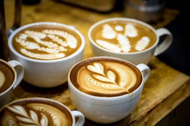 Sanat latte, cappuccino kahve Kupası