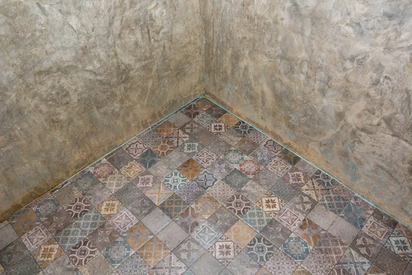 Tile Floor Bathroom — Stockfoto