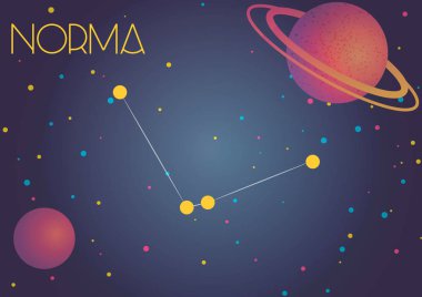 Parlak görüntü takımyıldızı Norma. Astronomi sever misiniz çocuklar çok beğendim.