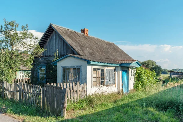 Uninhabited Ruined Abandoned Ancient Village House Countryside — Stock Photo, Image