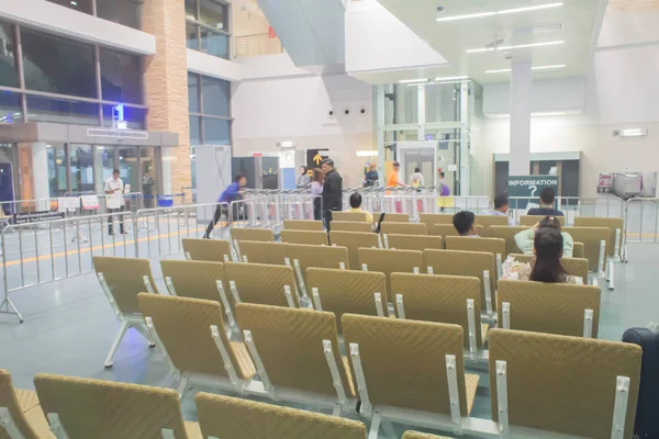 Międzynarodowe Tajlandia Phuket Lotnisko Krzesło Stycznia 2017 — Zdjęcie stockowe