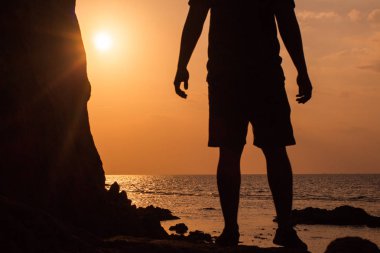 Siluet macera seyahat Phuket Tayland