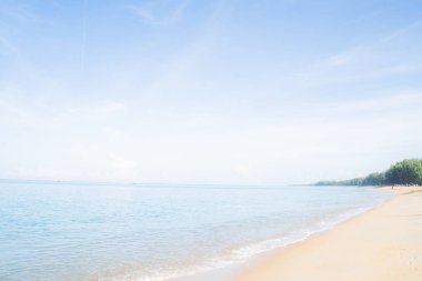 Arka plan gökyüzü ve deniz , Parlak Phuket Tayland