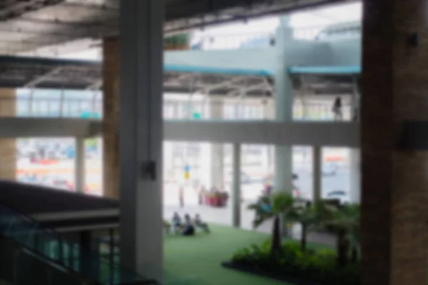 Gedung Blur Blackground Kedatangan Bandara Internasional Phuket Pagi Hari Thailand — Stok Foto