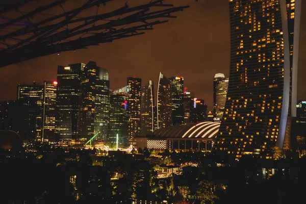 Singapur Eylül 2019 Marina Körfezi Sands Oteli Yakınlarındaki Singapur Körfezi — Stok fotoğraf