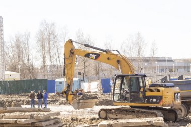 Kaliningrad 2019 .yol mühendisliği yol grader.excavator5 onarım