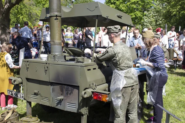 Kaliningrad 2018 ,Zafer Günü vesilesiyle tarla mutfağı