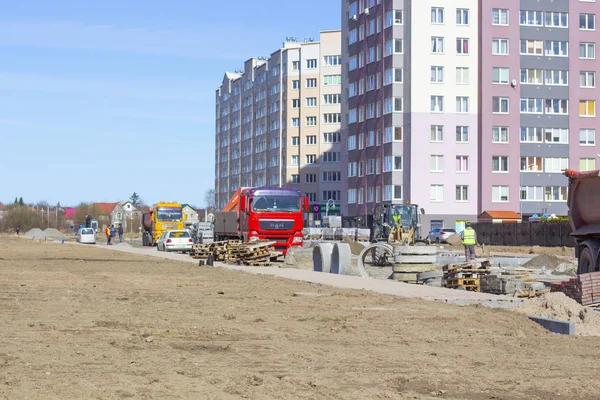 Kaliningrad 2019.construction.construction equipment şantiyede