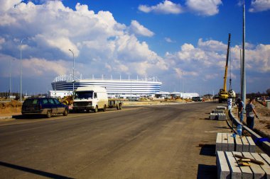 Kaliningrad, Nisan 2018, Dünya Kupası için yeni stadyum