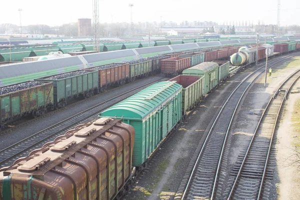 Railway Station Yard Railway — Stock Photo, Image