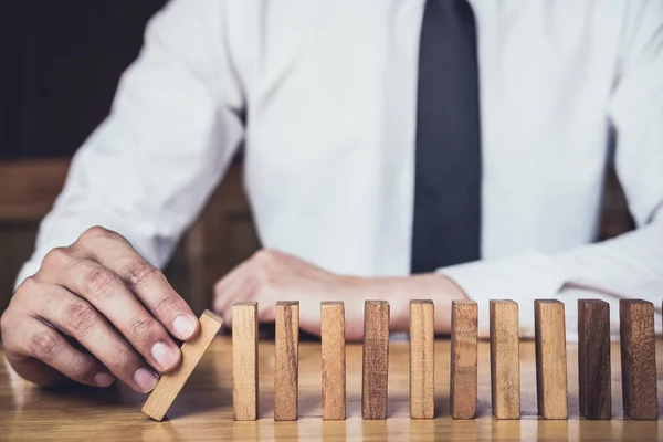 Estrategia Concepto Intervención Exitosa Para Los Negocios Mano Hombre Negocios —  Fotos de Stock