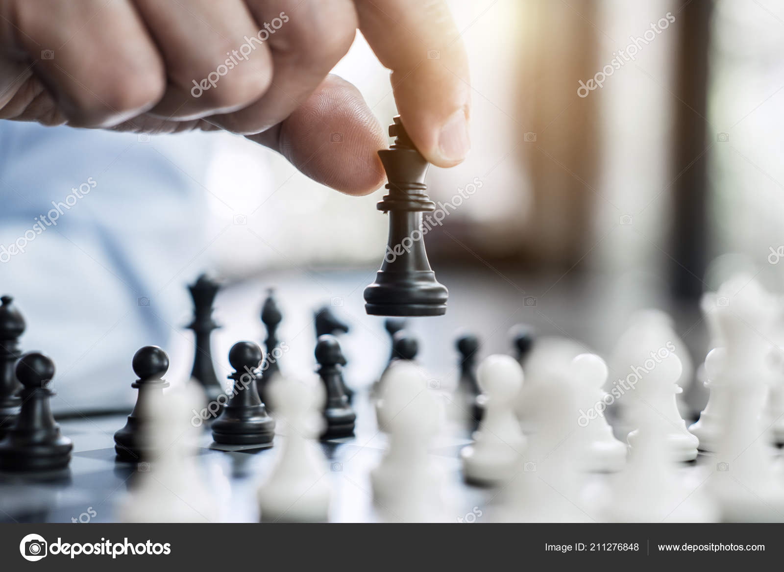 Chess game business strategy concept