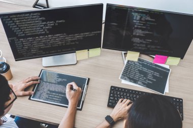 Gelişmekte olan programmi işbirliği iki profesyonel programcılar