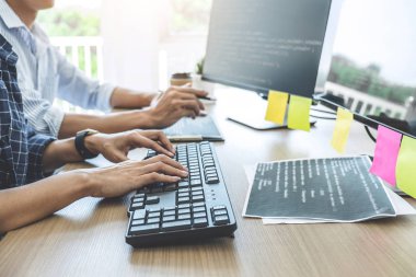 Gelişmekte olan programmi işbirliği iki profesyonel programcılar