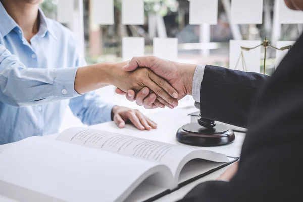 Stringere la mano dopo una buona cooperazione, Businesswoman Stringere la mano wi — Foto Stock