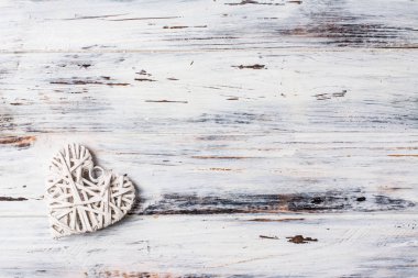 arka plan ile kalpleri, Valentine. Sevgililer günü. Seviyorum. Hasır kalpler. Romantik fotoğraf. Metin için yer. Romantik arka plan kopya alanı ile