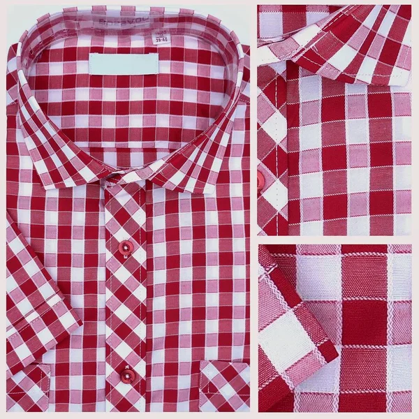 Dlouhá Krátká Objímka Mužské Košile — Stock fotografie