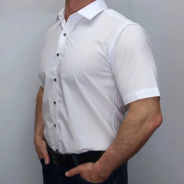 man in shirt with long and short sleeves