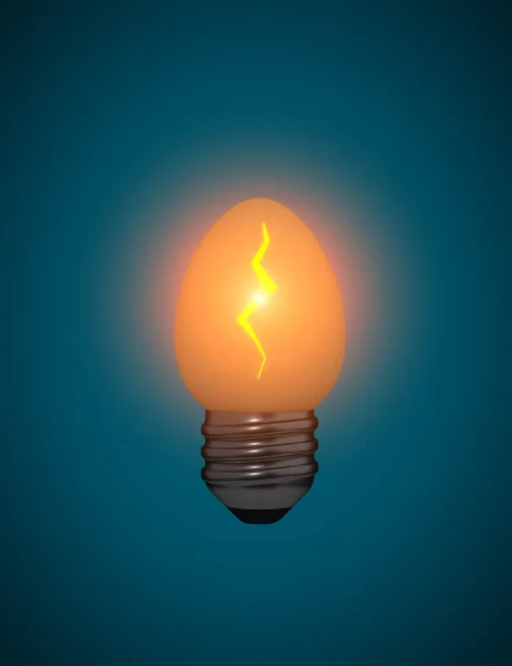 Egg as a lightbulb. Concept of new alternative source of energy or power of life 3D illustration