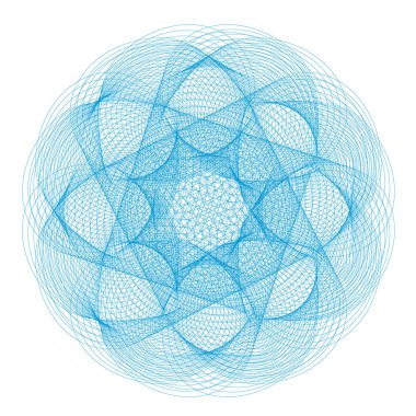 Gökadasında Emanet koruyucu tabaka diploma, sertifika veya faturaları - vektör çizim, dijital filigran için.