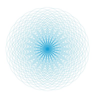 Gökadasında Emanet koruyucu tabaka diploma, sertifika veya faturaları - vektör çizim, dijital filigran için.