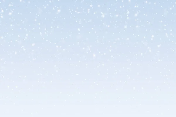 Vektor Illustration Von Transparent Fallenden Schneeflocken Schnee Auf Einem Blauen — Stockvektor