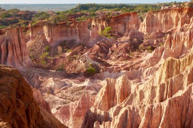Kenya'da tatil. Marafa Canyon Afrika Malindi alanında