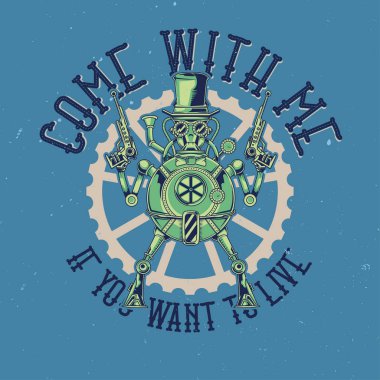 T-shirt veya poster tasarımı