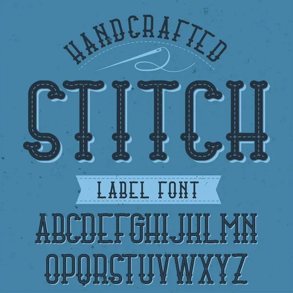 Tipo de letra Vintage label — Vector de stock