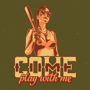 T-shirt veya poster tasarımı