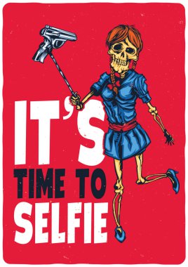 T-shirt veya poster tasarımı