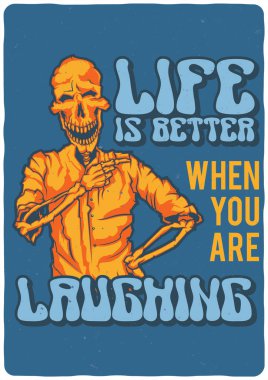 T-shirt veya poster tasarımı