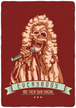 T-shirt veya poster tasarımı