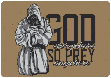 T-shirt veya poster tasarımı