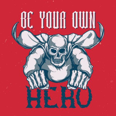 T-shirt veya poster tasarımı