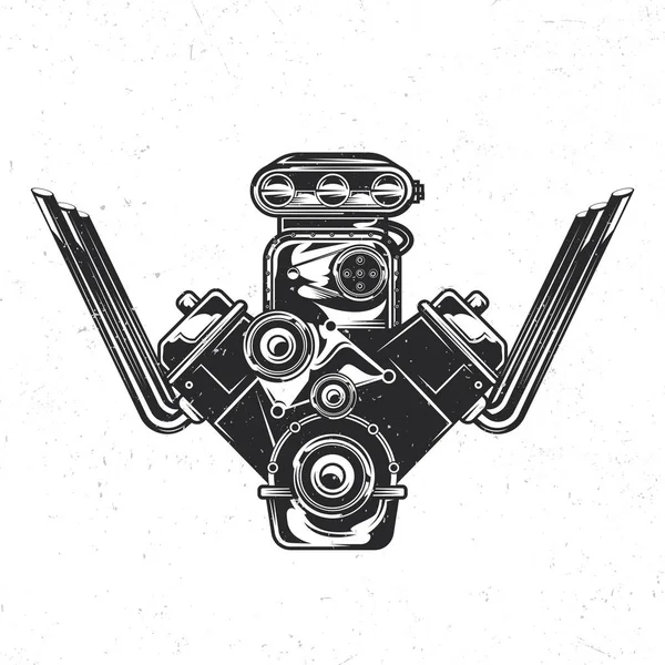 Illustration du moteur puissant — Image vectorielle