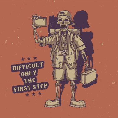 T-shirt veya poster tasarımı